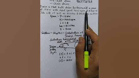 Design of Flat Belt Drive Part1