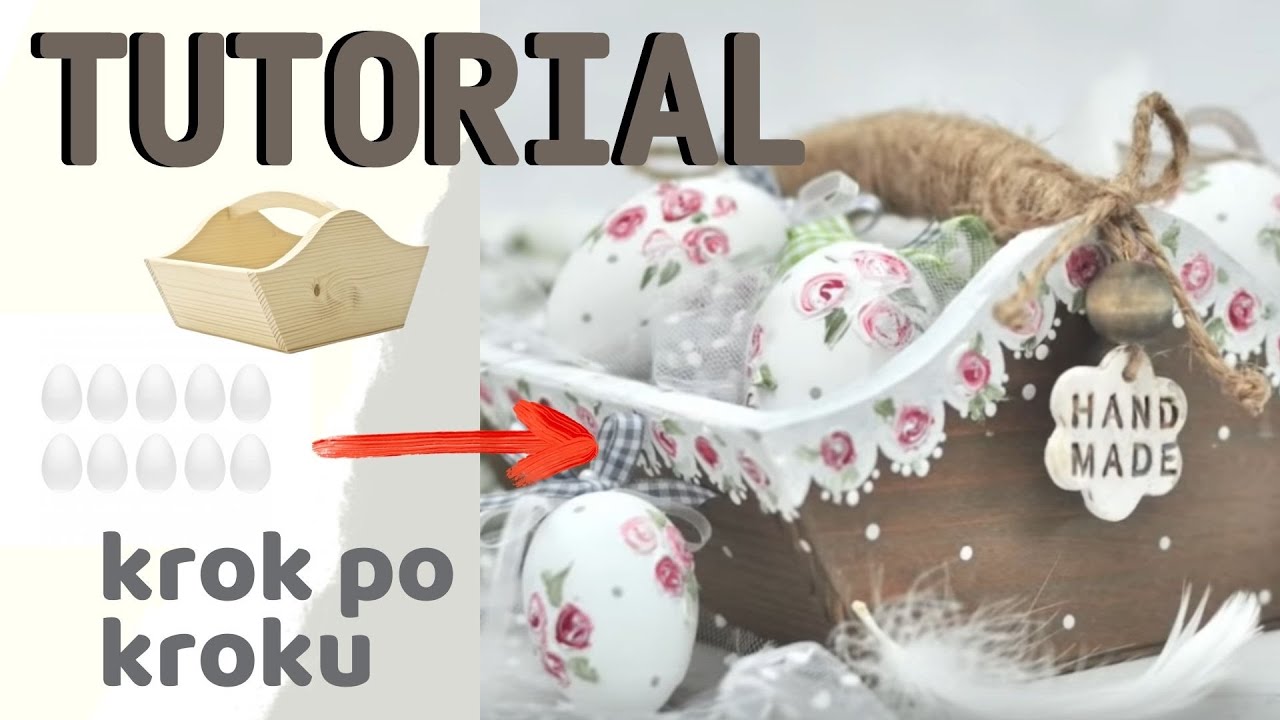 Pisanki w różyczki krok po kroku - [DIY tutorial] No. 855