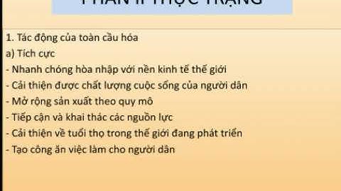 Các vấn đề toàn cầu hóa hiện nay năm 2024