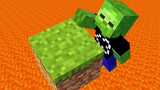 Minecraft, But LAVA Rises Every SECOND! @AA12