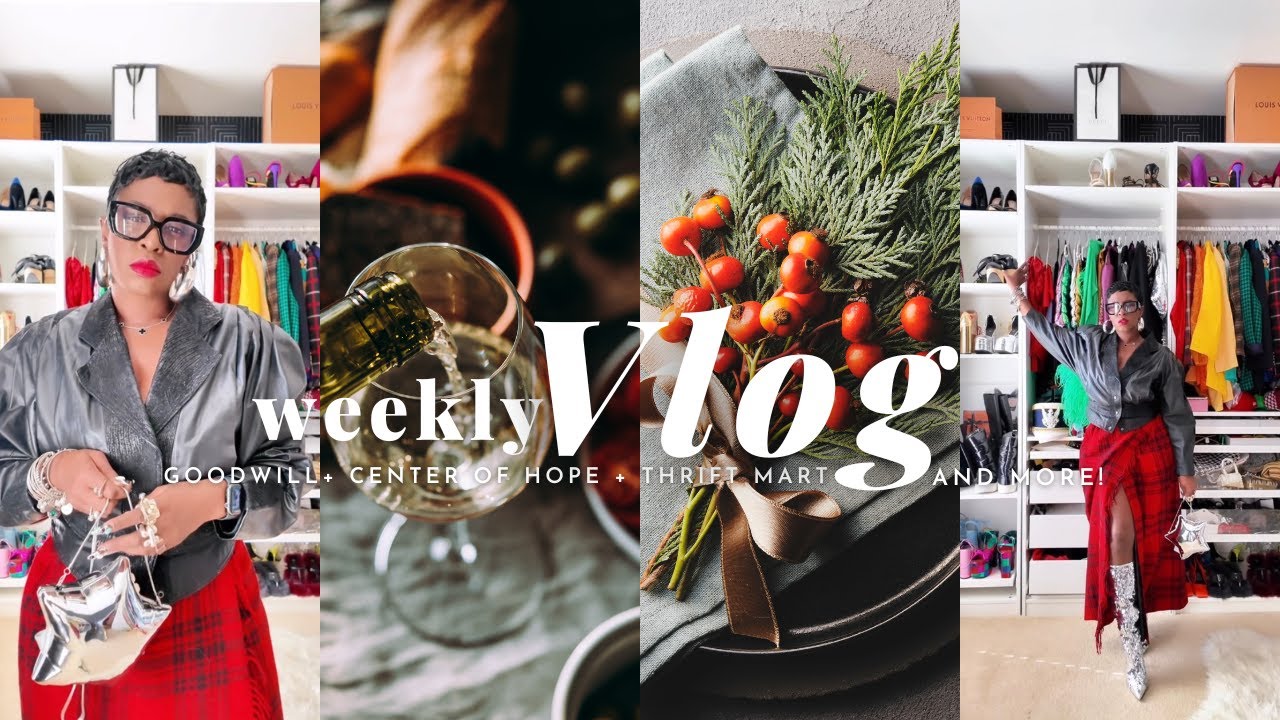 VLOG: Shopping with Me | 5 Thrift Stores | Target Run | Black Girl Vitamins | Hair Care & More!