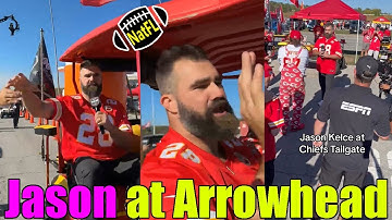 VIDEO! Jason Kelce shows up at Arrowhead to cheer on Travis before Chiefs game