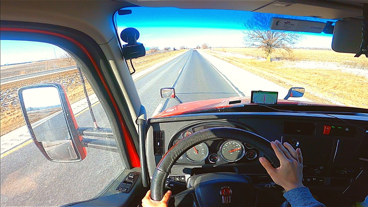 a REAL day in the life of a U.S truck driver (POV 626 miles Indiana to ...