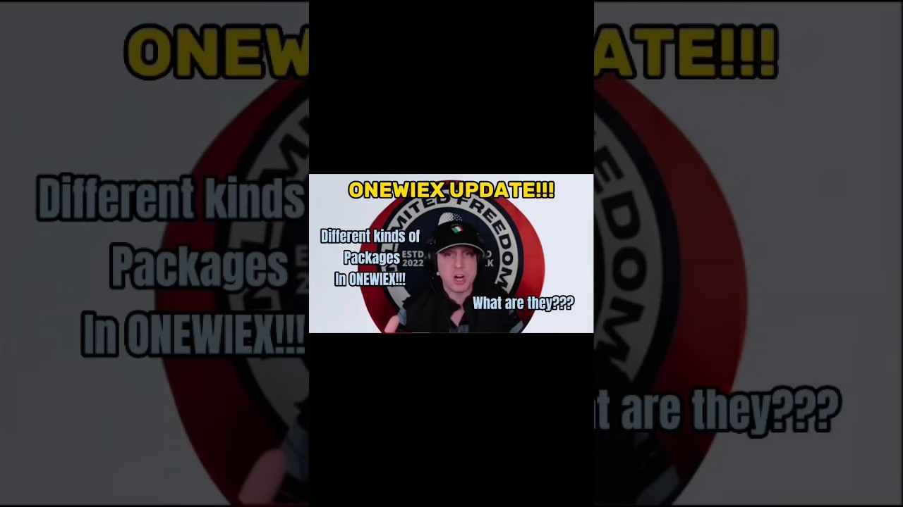 ONEWIEX UPDATE! Different kinds of packages in ONEWIEX. What are they?