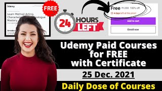 Udemy FREE Courses With Free Certificates | Latest Udemy Coupon Code | Learn Top Skill Students