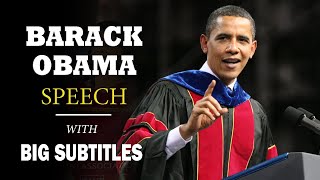 Barack Obama Commencement Address at Arizona State University | ENGLISH SPEECH with BIG Subtitles