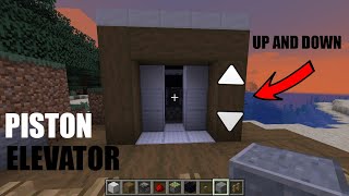 Cara simple bikin lift di Minecraft pe [android] No Redstone+No mod