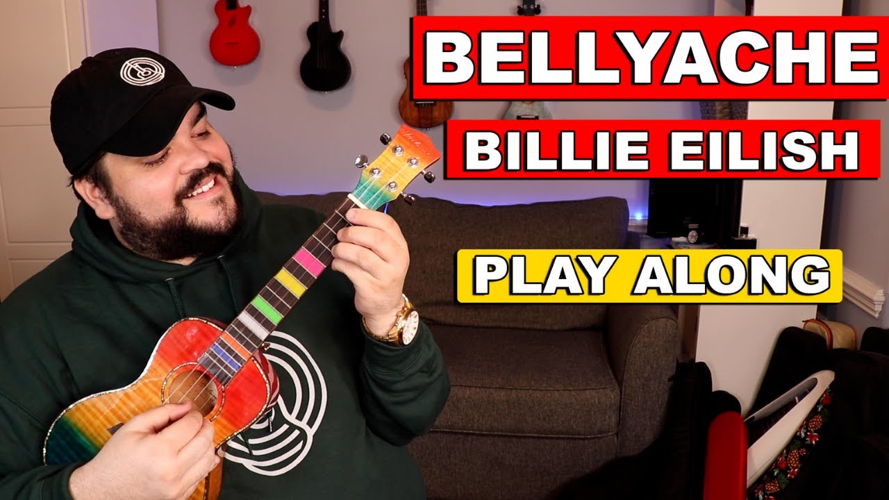 BELLYACHE Billie Eilish Ukulele Cover & Play Along (with Chords