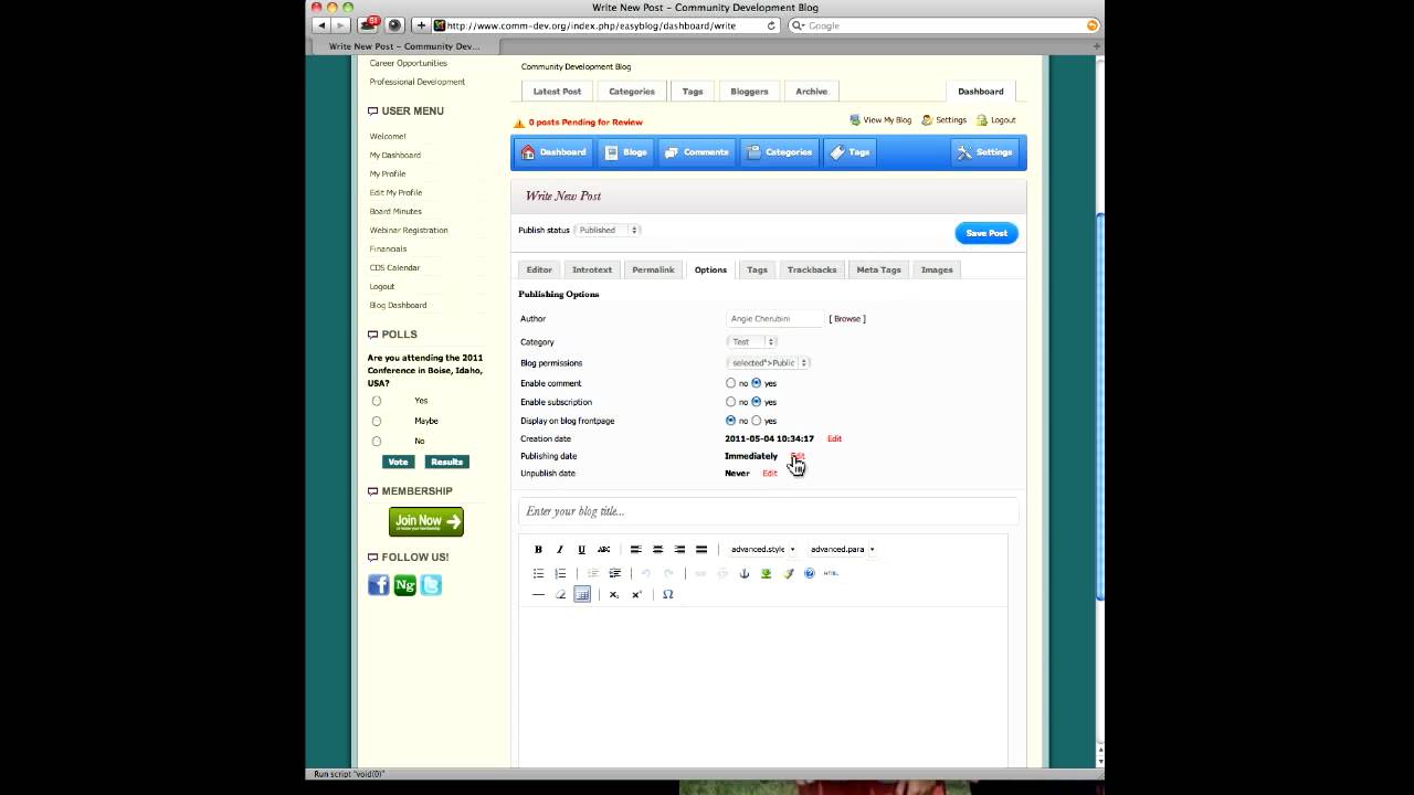 Blog Tutorial - YouTube