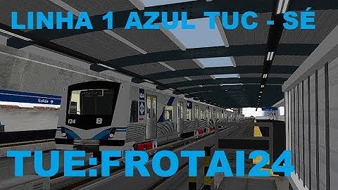 OpenBVE:linha 1 azul Tucuruvi a Sé TUE FROTA I 24 parte 1