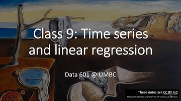 time series and linear regression
