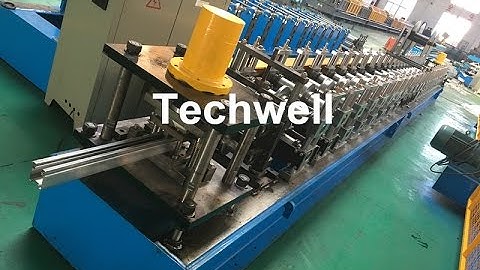 Roller Shutter Door Guide Rail Track Roll Forming Machine to Algeria