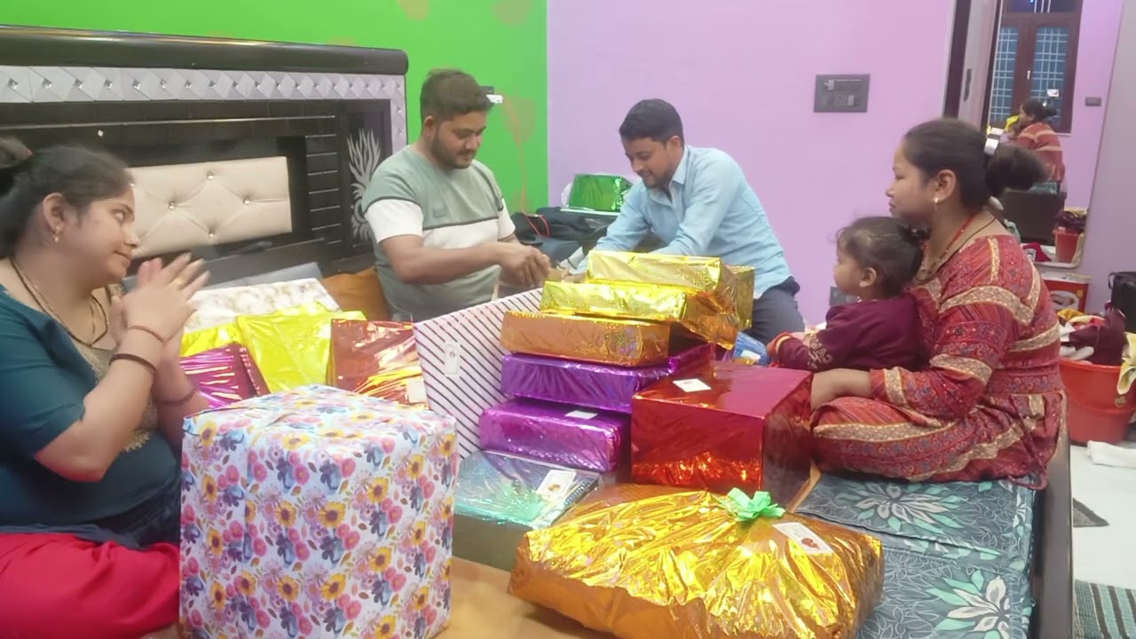  ग्रह प्रवेश पर आए हुए गिफ्ट्स को आज खोल कर देखा।  We open all Gifts.