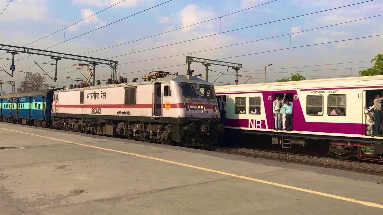 MORNING RAILFANNING SPEEDING TRAINS ON NEW DELHI MATHURA SECTION. YouTube