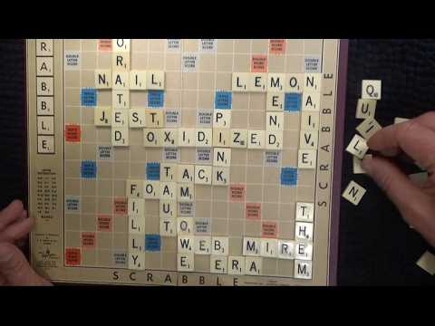 ASMR - Whispering While Playing Scrabble- Australian Accent - Making Words on a Scrabble Board