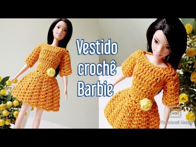 Vestido de crochê para boneca Barbie  Primavera Verão 2023 🌸☀️ 