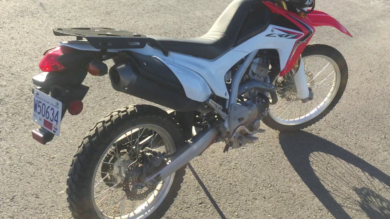 Honda CRF250L luggage racks from YouTube