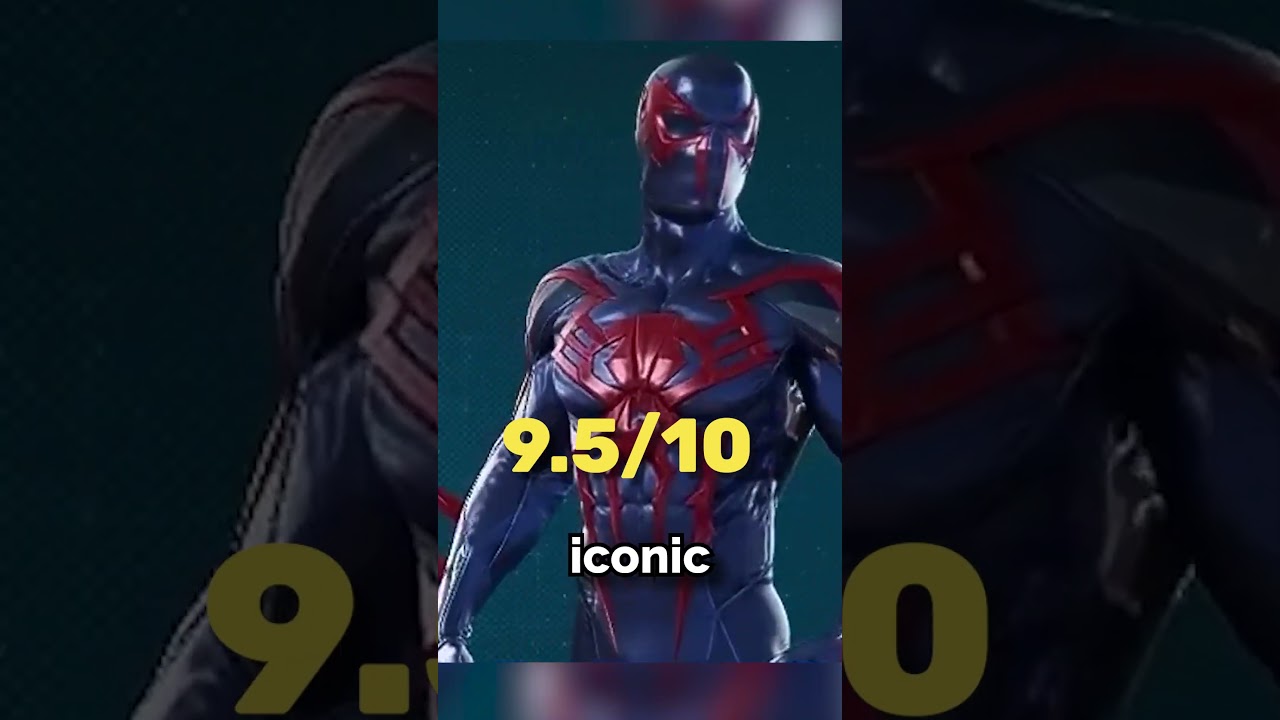 Every SPIDER MAN PS4 Suit RANKED In 60 Seconds! #shorts #spiderman