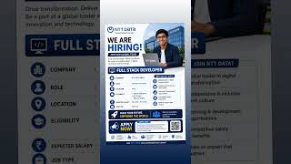 Follow and dm for the application linkAll job links #hiring #itjobs #techjobs #applynow #fresherjobs