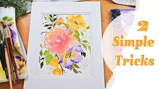 2 Simple Tricks for Loose, Lush Watercolor Bouquets
