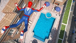 GTA 5 Water Ragdolls | SPIDERMAN Jumps/Fails ep.15 [Euphoria physics | Funny Moments]