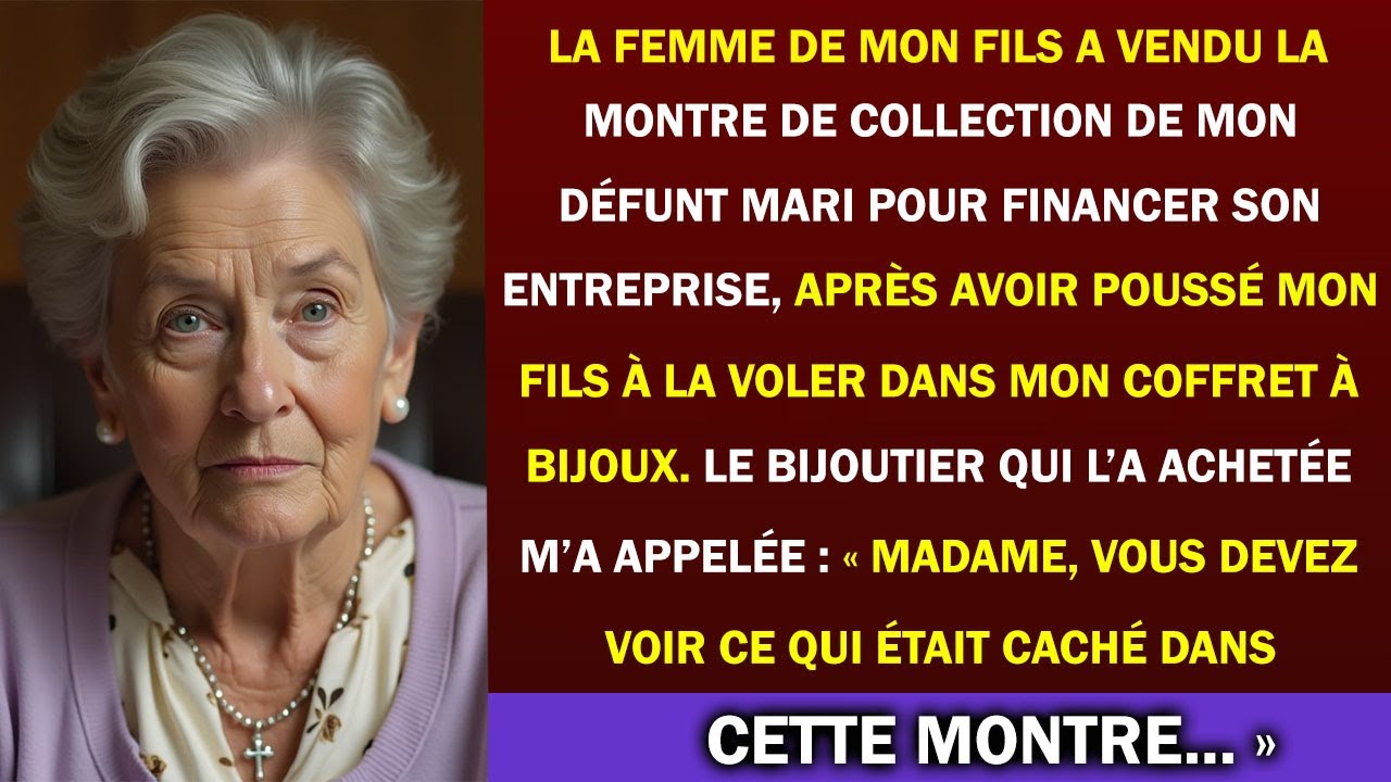 Le jour où mon propre fils a volé la montre de poche en or de mon défunt mari, j'ai compris que l'argent pouvait transformer même les personnes les plus proches en étrangers. Bentley est passé «...
