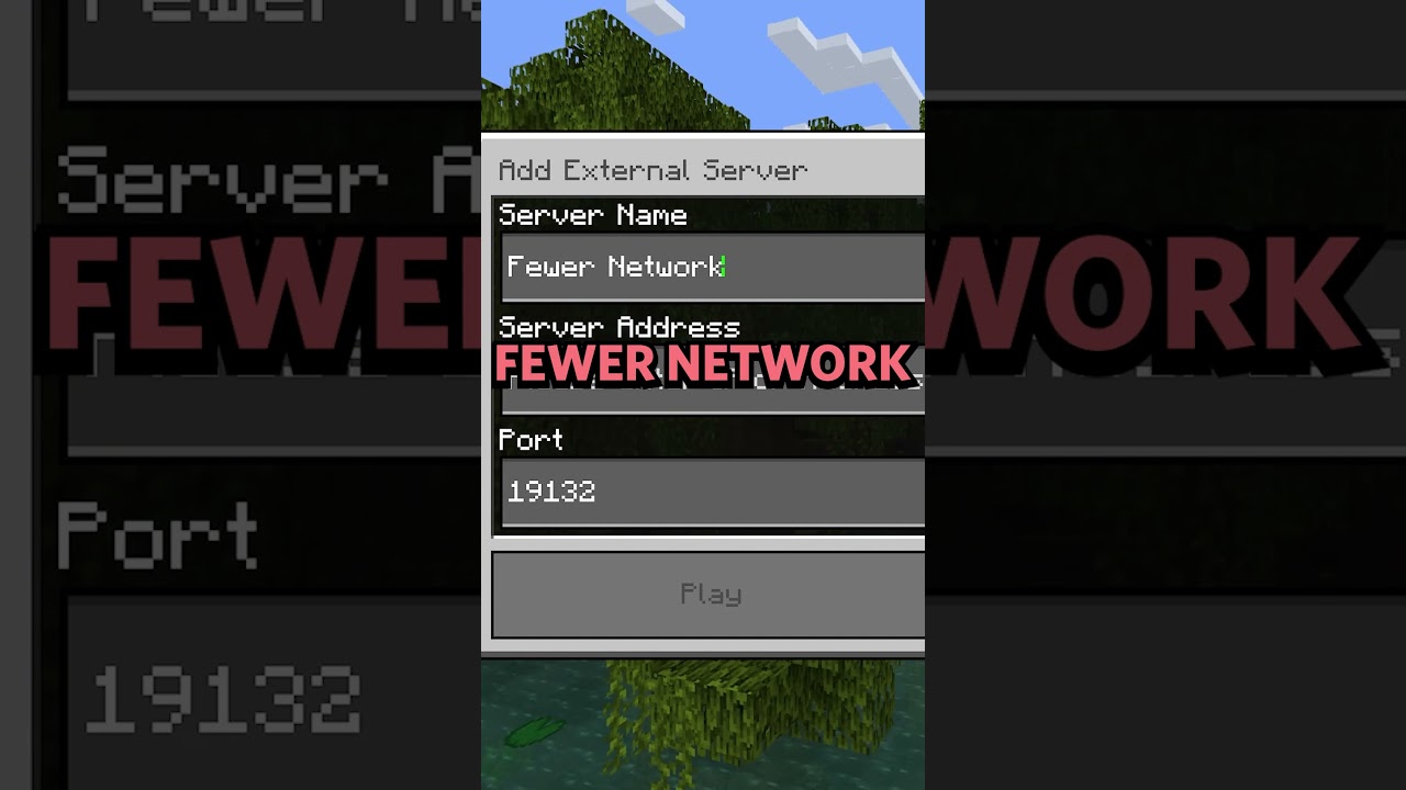 How To Join Fewer Network On Bedrock! 😎 #minecraftbedrock #minecraftserver #mc #bedrockedition #java