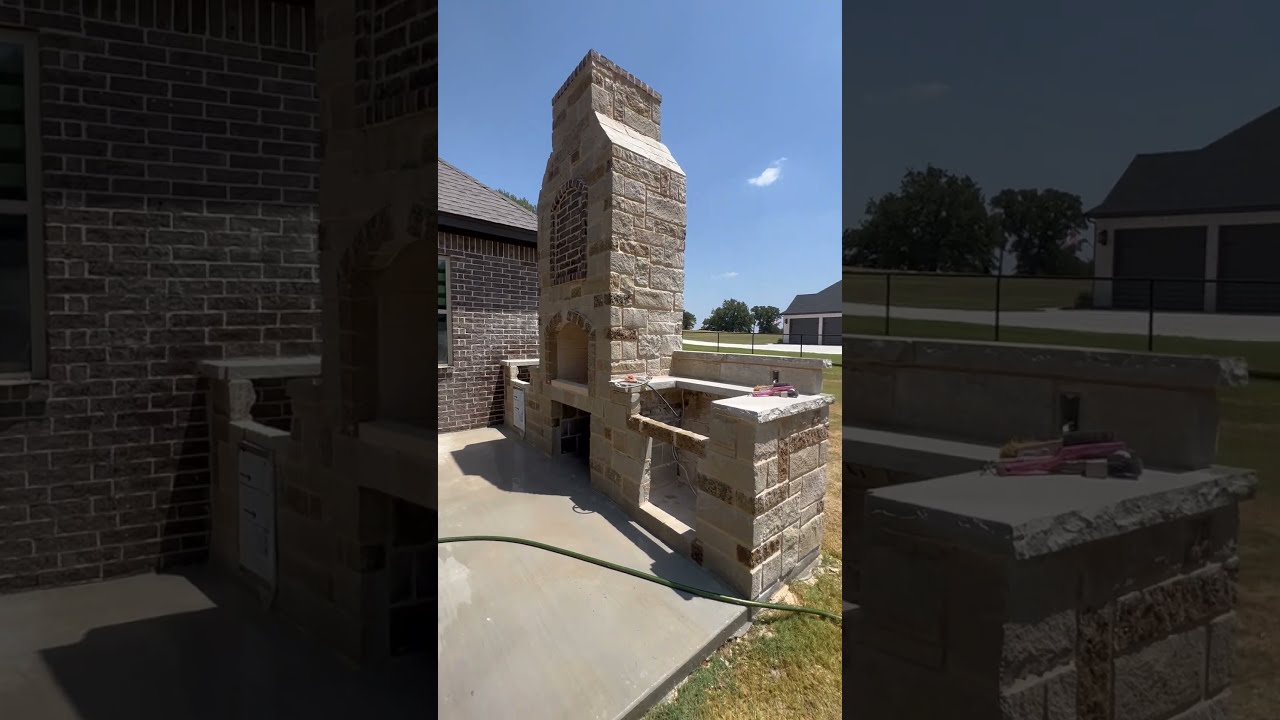 Hay Va Quedando Chulada Bricklayer Masonry Viral Stone Video Construction Fireplace