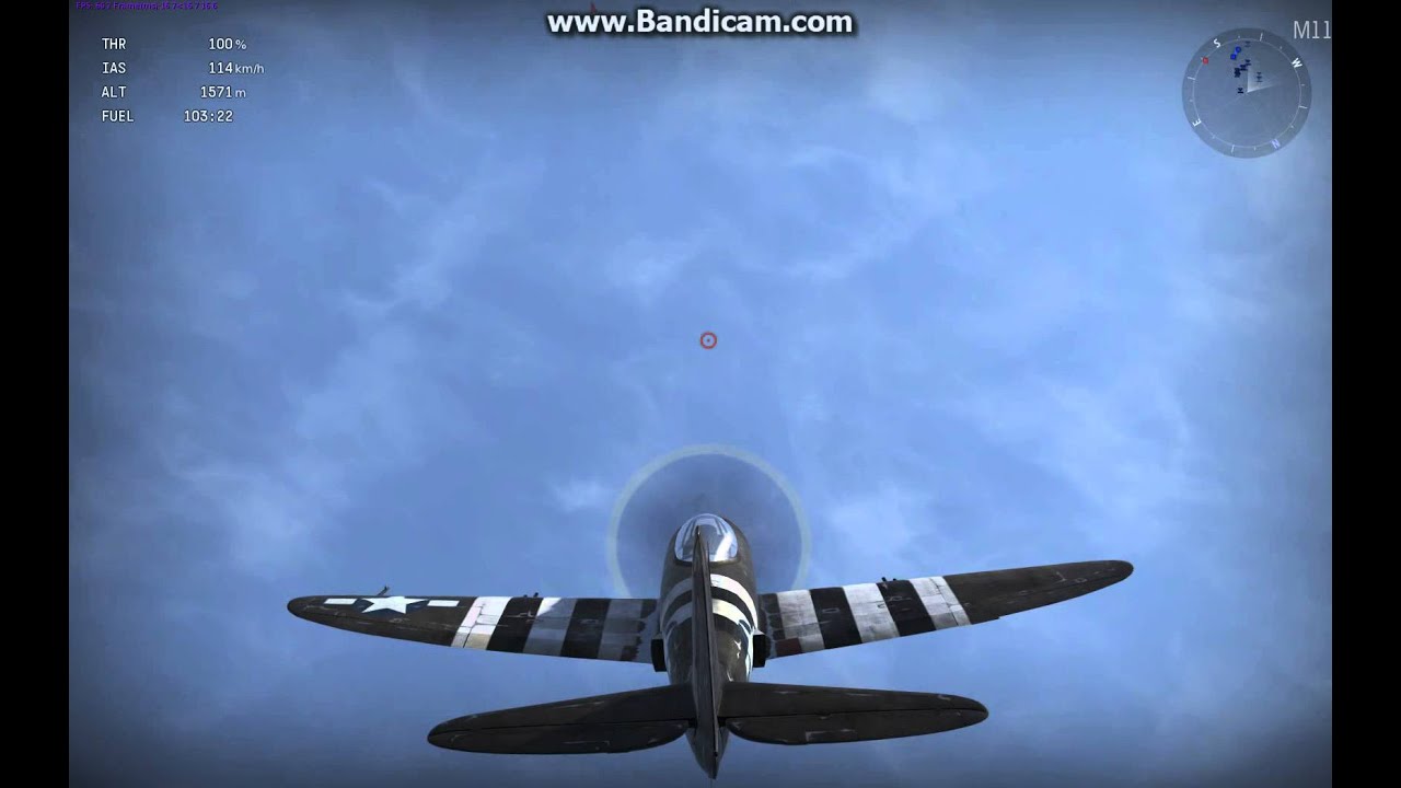 War Thunder - P-47 Prop-Hang using Full Real Controls