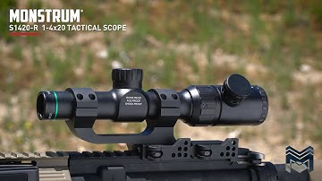 1-4x20 Tactical LPVO Rifle Scope Field of View