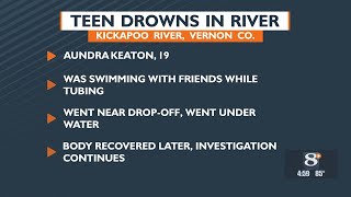 19-year-old drowns in Kickapoo River near Ontario