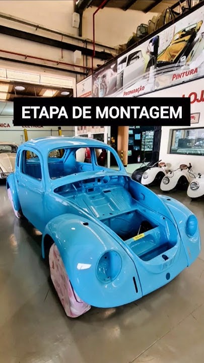 Que nota esse projeto merece? 😍💙✨️🇧🇷Veja a etapa de montagem desse Fusca 1974!