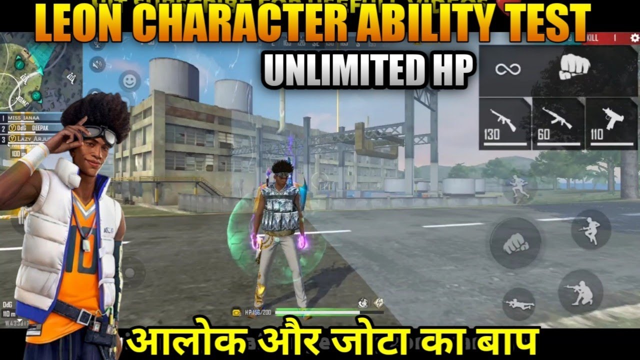 LEON CHARACTER ABILITY TEST FREE FIRE || OTHOS CHARACTER ABILITY TEST || FREE FIRE NEW CHARACTER