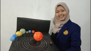 MEDIA PEMBELAJARAN KONKRET - MINIATUR TATA SURYA