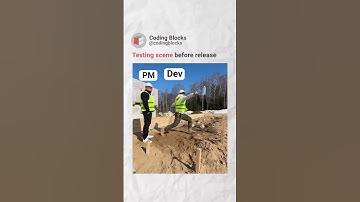 Testing scene before release | Who else can relate | Coding Blocks! #code #testing