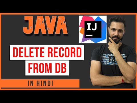 Java tutorial in Hindi for beginners #73 Delete record from MySQL Database | JDBC | MySQL | IntelliJ