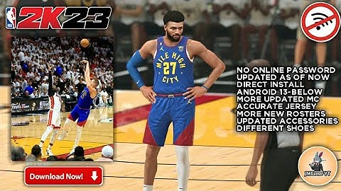 2K23 Updated Roster Offline | HD Graphics | No F1VM | Gameplay | Nuggets vs Heat 2K23