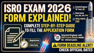 ISRO Recruitment 2026: How to Fill Form Step-by-Step ISRO FORM FILLING 2026 ISRO Form Kaise Bhare screenshot 3