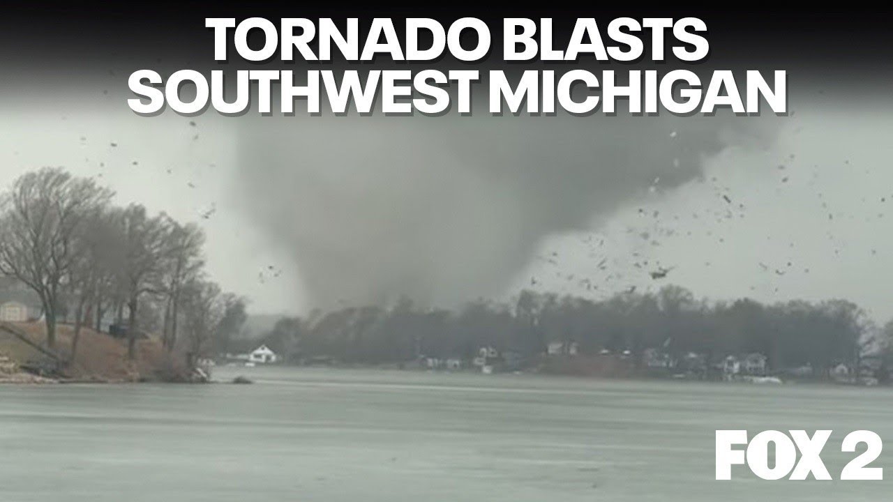 Tornados rip through Southern Michigan, caught on video