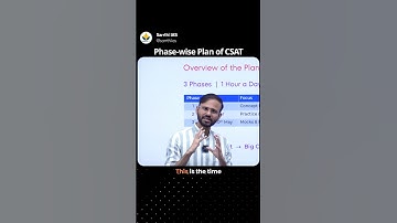 Phase wise Plan of CSAT #shorts #csat #sarrthiias