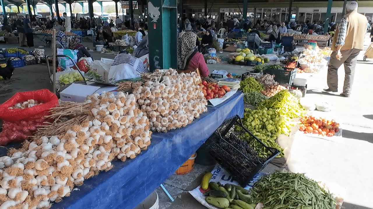 TAŞKÖPRÜ CUMA PAZARI --KÖYLÜ KADINLARDAN ORGANİK MEYVE VE SEBZELER..