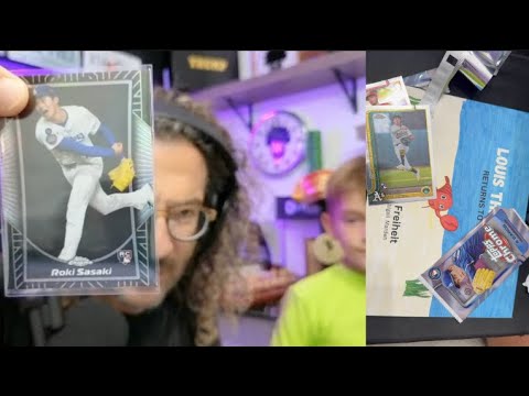Roki Sasaki CASE HIT! First Break of Topps 2025 Chrome Baseball - Booya!
