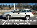 ADF Subaru 05-09 Subaru Outback 2 inch lift kit install video. Step By Step!