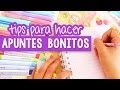 CÓMO HACER APUNTES BONITOS Y PERFECTOS - Tips regreso a clases ✎ Craftingeek