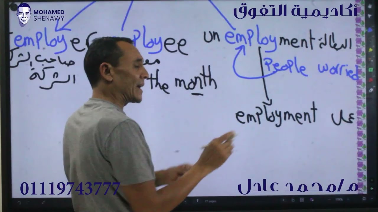 مراجعة على درس الاول  @ معادلة كلية تجارة 2025 # اكاديمية التفوق #لغة إنجليزية #