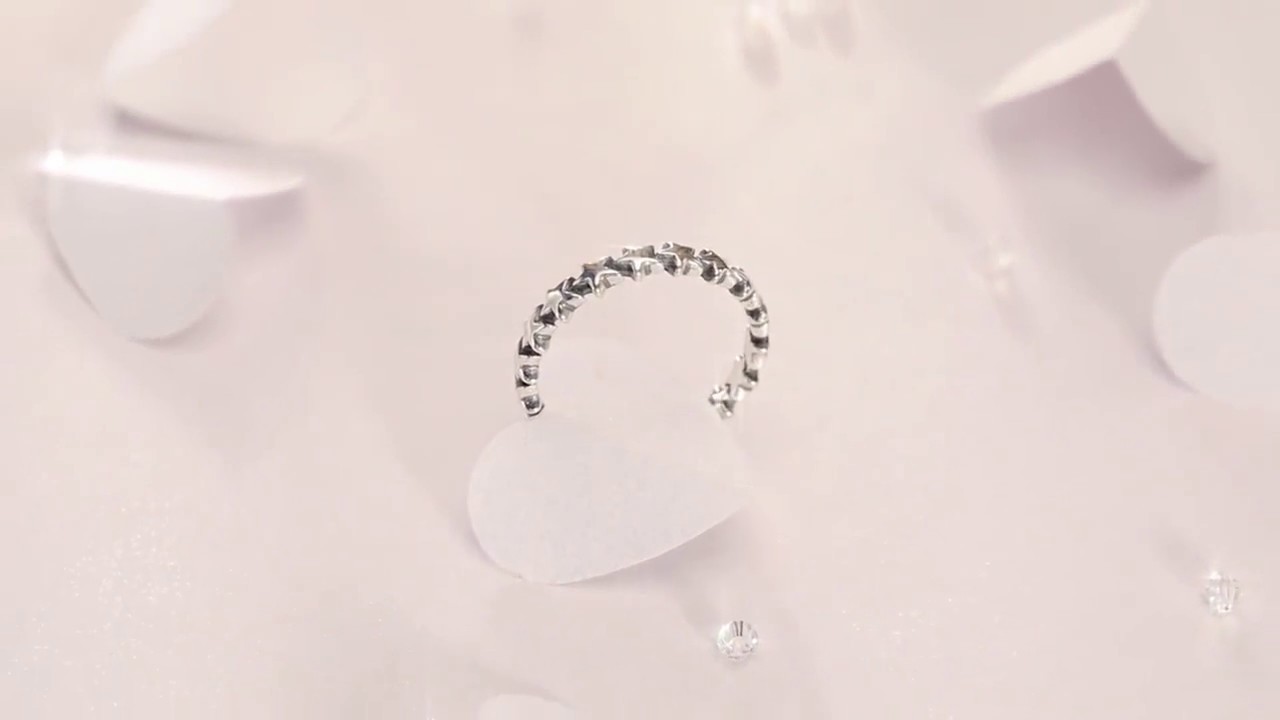 Cute and Adorable Sterling Silver Star Trail Ring