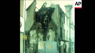 SYND 30 1 77 DAMAGE CAUSED ON THE EVE OF THE ANNIVERSARY OF BLOODY SUNDAY IN NORTHERN IRELAND