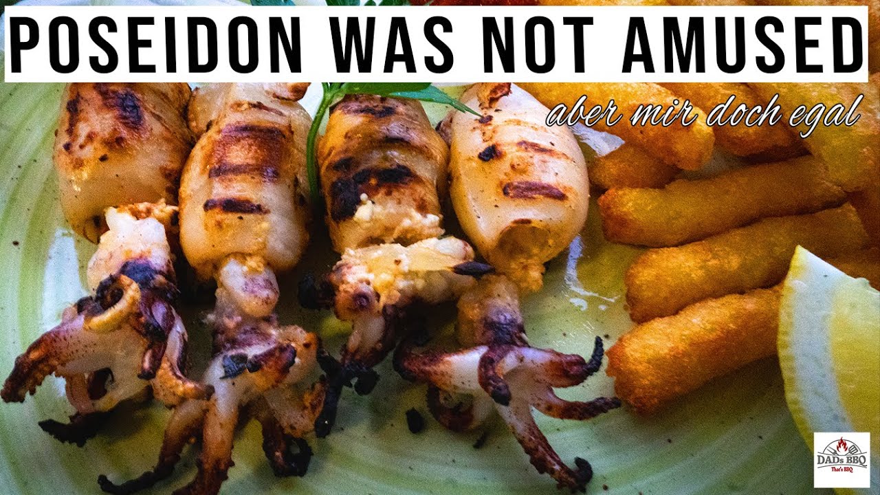 Wie im Urlaub griechisch gefüllte Tintenfische mit Feta vom Broil King | Rezept DADs BBq