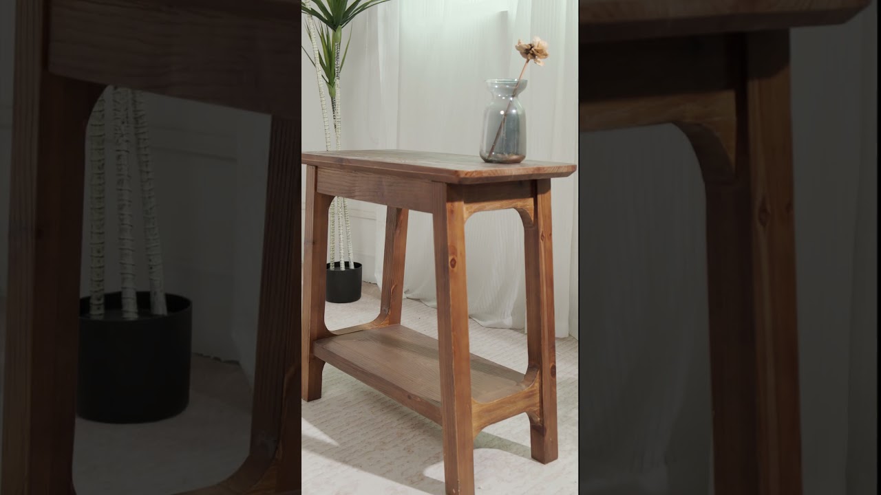 Приставной столик Tribesigns в деревенском стиле | Компактный размер, вместительный стиль для ваш...