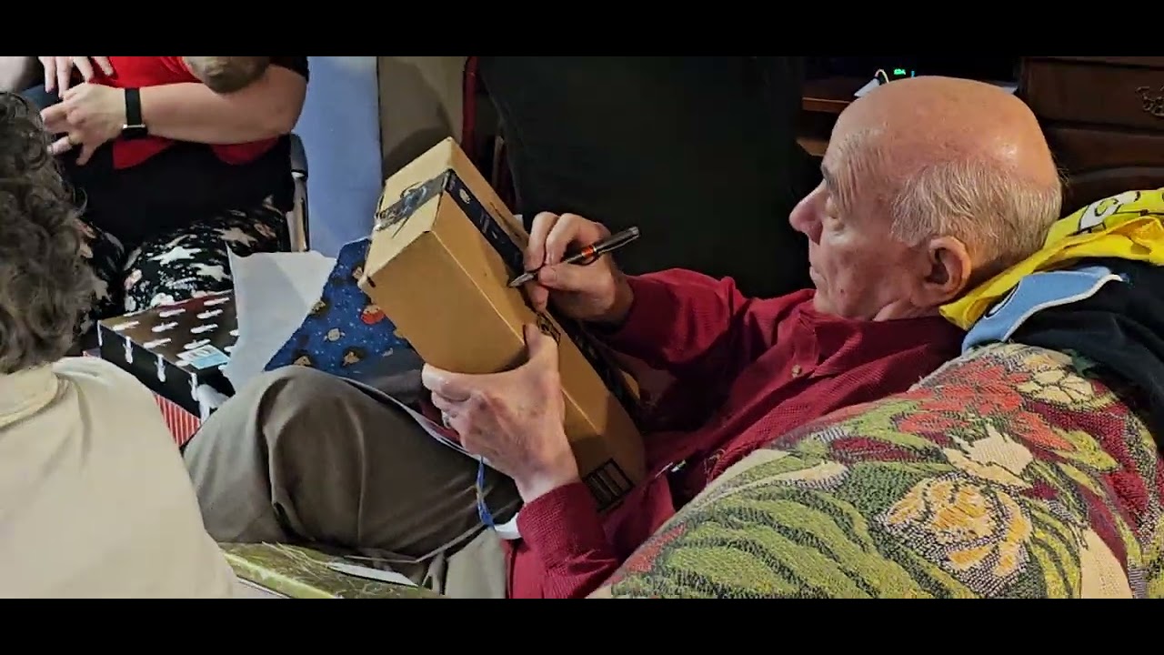 2023 Mitchell Family Christmas - George taking notes